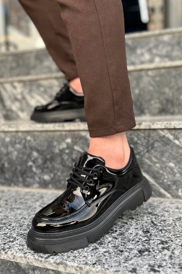 KB-X6 Kuback Kömür Rugan Günlük Erkek Ayakkabı