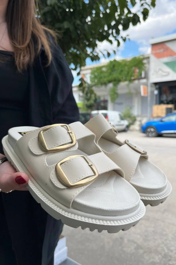 KBTX-1 Kuback Bej Günlük Kadın Terlik