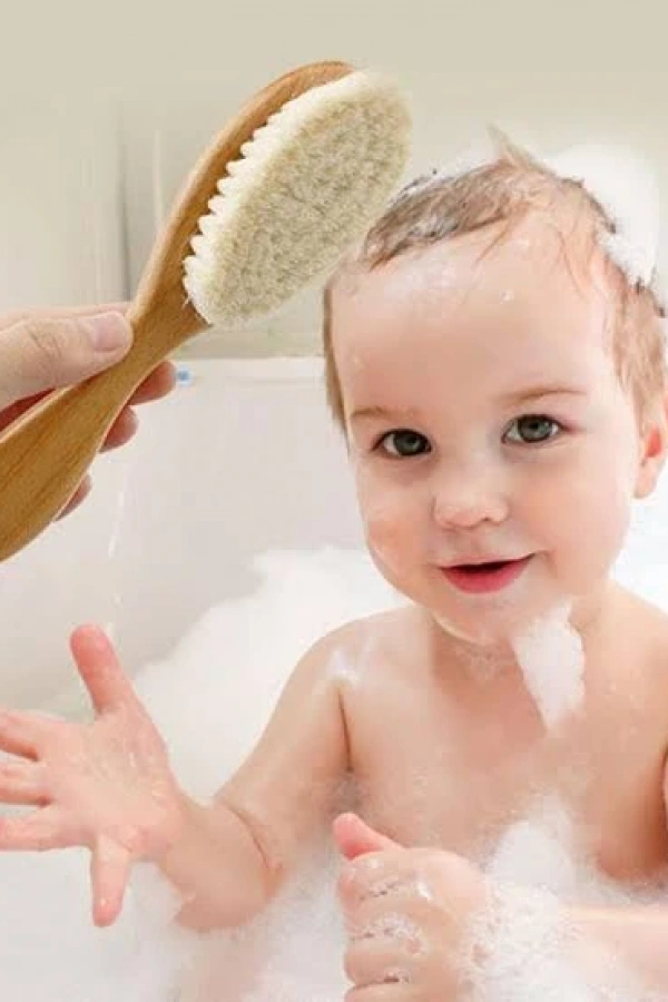 Keçi Kılı Organik Bebek Banyo Tarağı