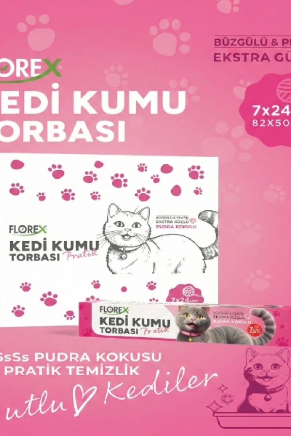 Kedi Kumu Torbası Pudra Kokulu