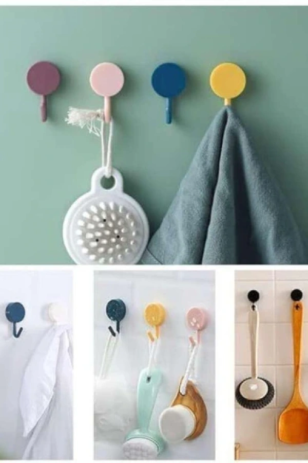 Kendinden Yapışkanlı Renkli Duvar Askısı