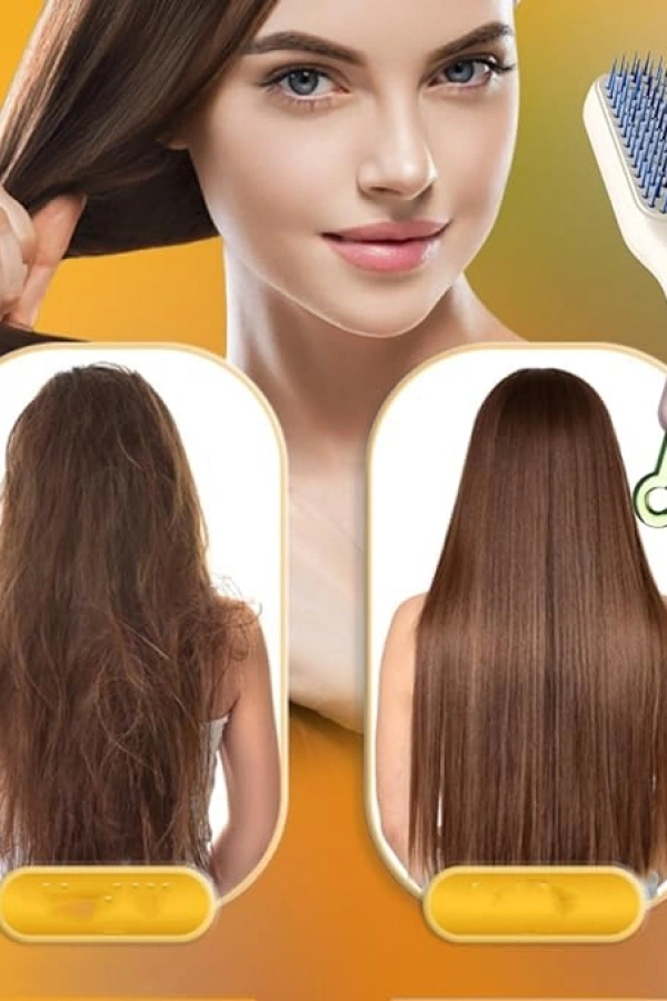 Kendini Temizleyen Saç Tarağı