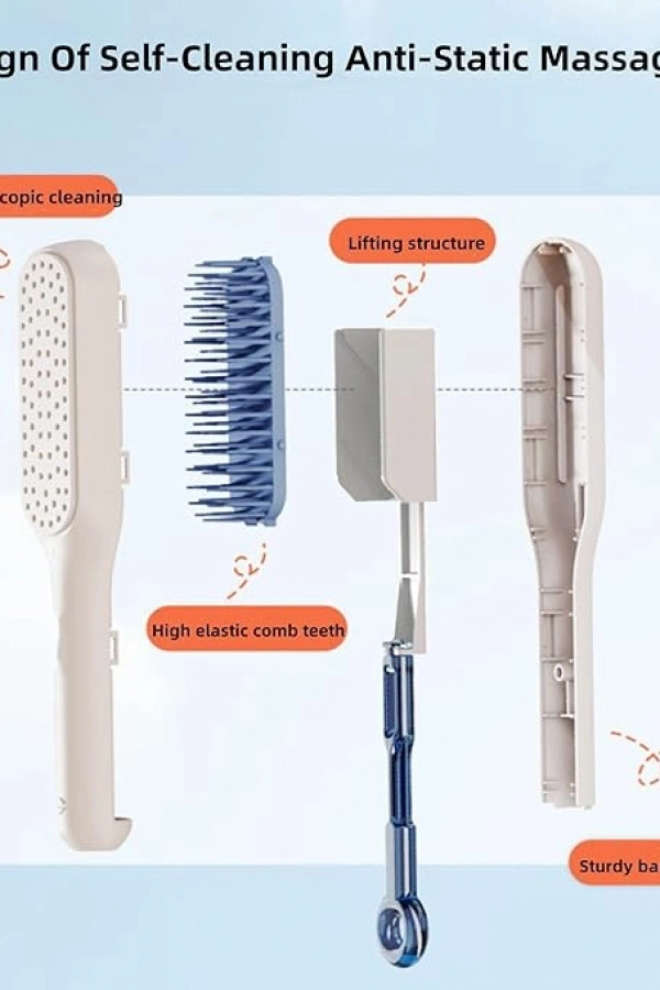 Kendini Temizleyen Saç Tarağı