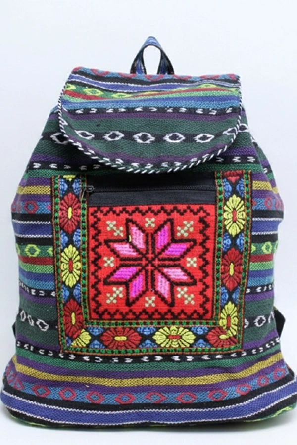 Kilim Desenli Sırt Çantası