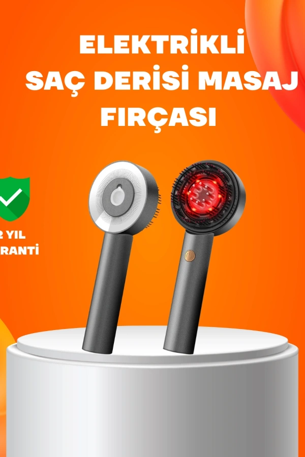 Kırmızı Işık Terapi Saç Derisi Masaj Tarağı 3 Modlu Yağ Hazneli