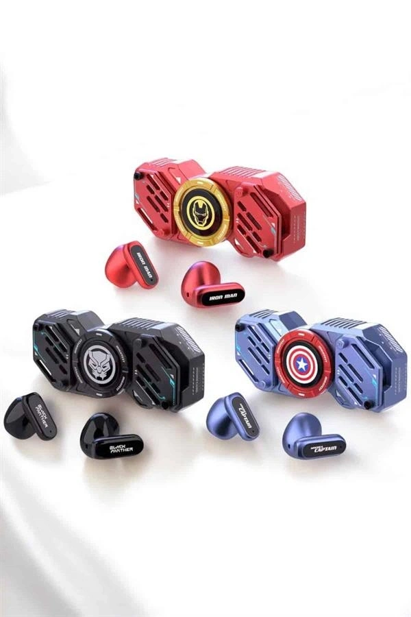 Kırmızı Kablosuz Bluetooth Kulaklık Stres Çarklı  Kulaklığı