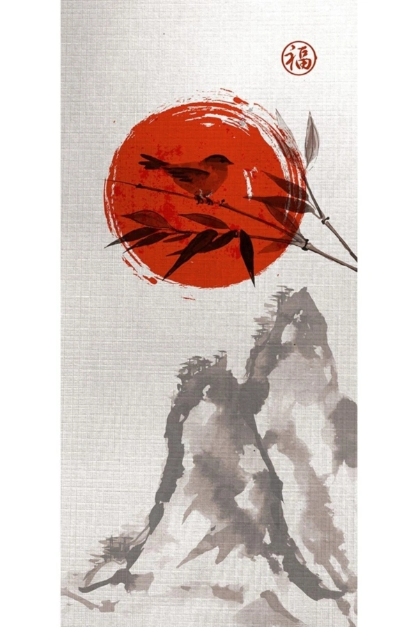 Kırmızı Longji Iki Parça Canvas Tablo (30x70)