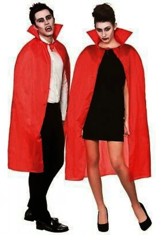 Kırmızı Renk Yakalı Pelerin 120 cm