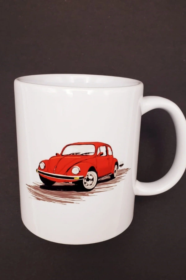 Kırmızı Vosvos Baskılı Kupa