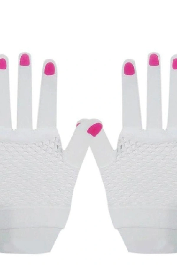 Kısa Beyaz File Eldiven