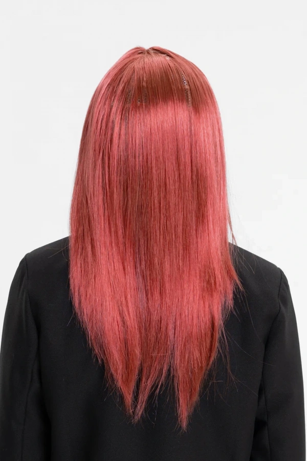 Kızıl Renk Düz Kesim Peruk