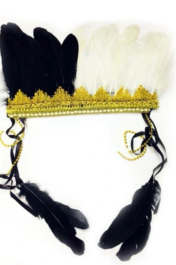 Kızılderili Tüylü Parti Başlığı