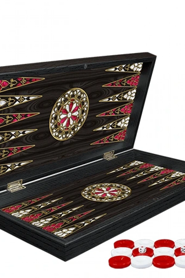 Klasik Sedef İşlemeli Tavla Model 2