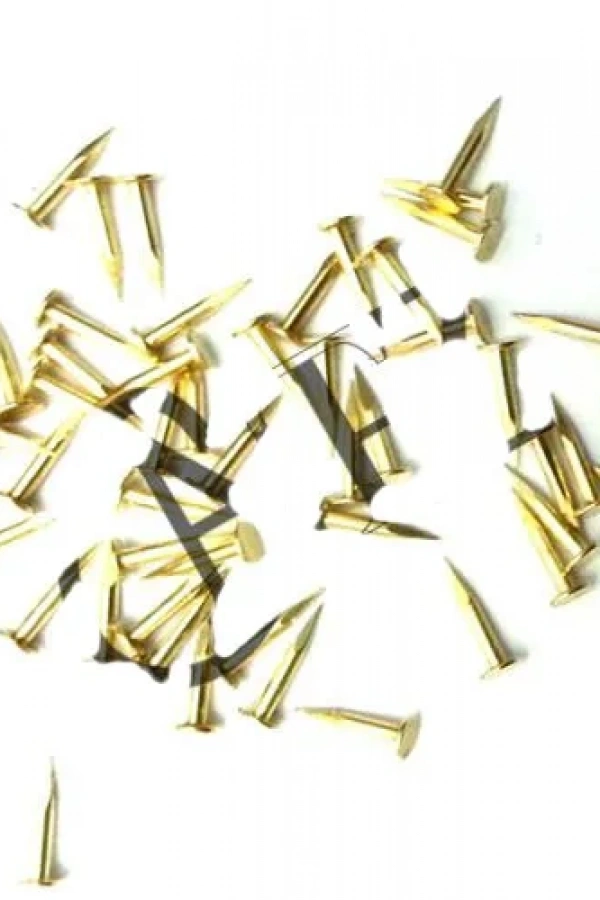 Klips, Menteşe, Ayağı Çivisi 7mm Çelik - Sarı 10gr