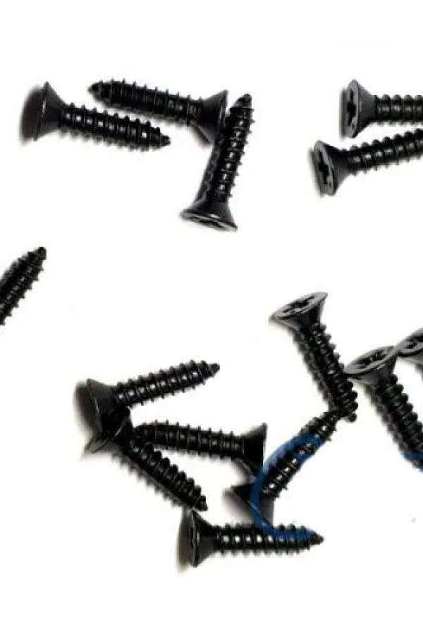 Klips, Menteşe, Ayak, Ağaç, Sunta Vidası 2,2x9,5mm - Siyah 100 Adet