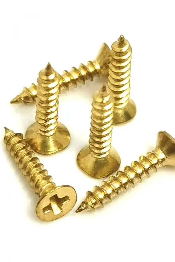 Klips, Menteşe, Ayak, Ağaç, Sunta Vidası 3x13 mm - Sarı 100 Adet