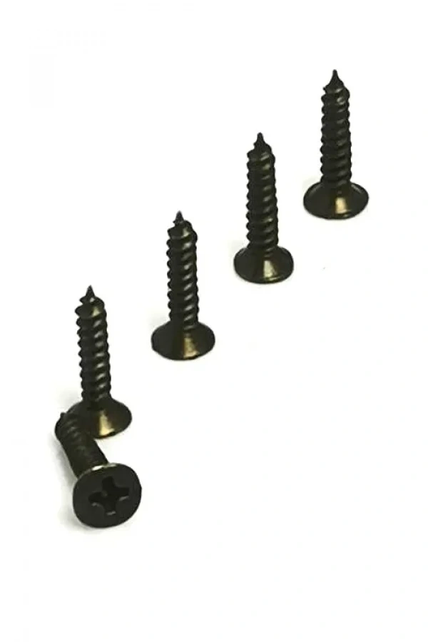Klips, Menteşe, Ayak, Ağaç, Sunta Vidası 3x13 mm - Siyah 100 Adet