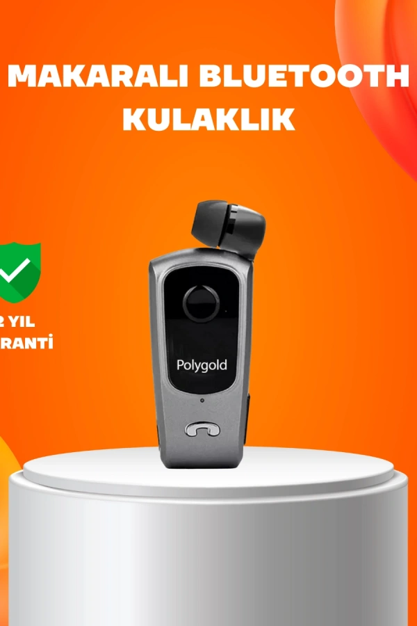 Klipsli Tasarımlı Bluetooth Kulaklık Uzun Pil Ömrü