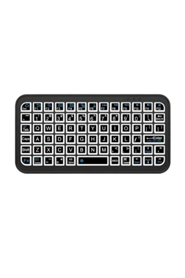 Kompakt Siyah RGB Işıklı Bluetooth Mini Klavye