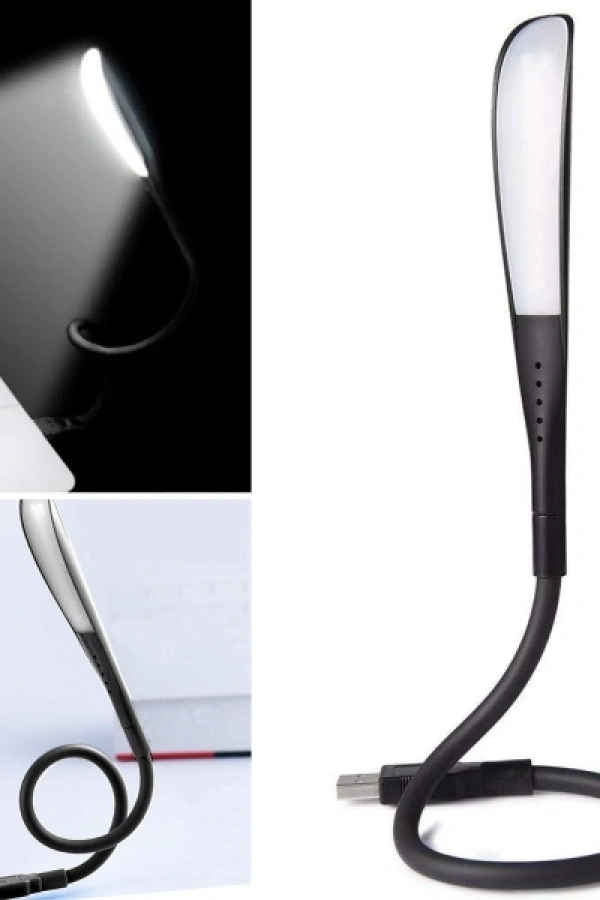 Kompakt USB Siyah 14 Ledli 3 Kademeli Dokunmatik Okuma Lambası