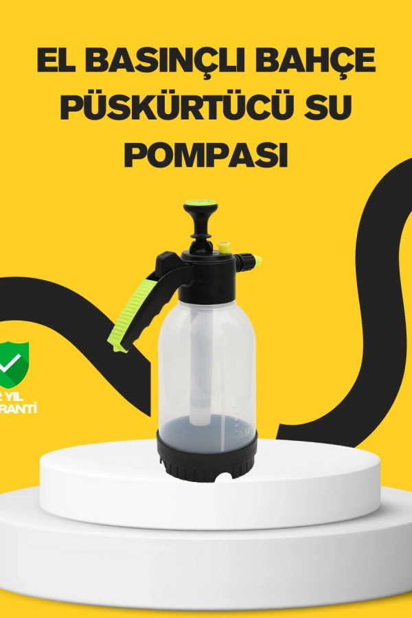 Köpük Püskürtücü 2 Litre Dayanıklı Manuel Basınçlı Yıkama Şişesi