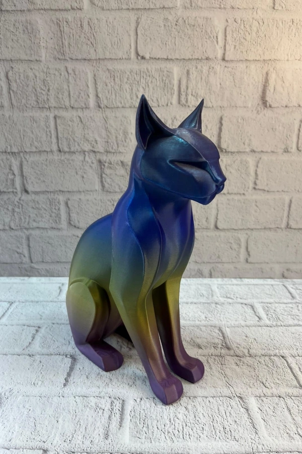 Koyu Rainbow Kedi Biblo Modern Salon ve Raf Dekoru