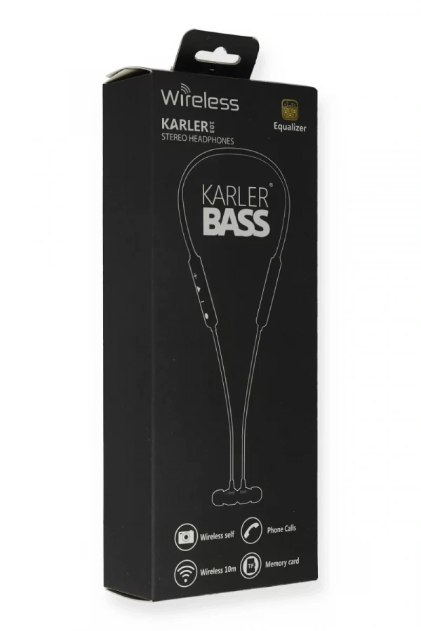 KR103 Kablosuz Kulaklık - Siyah