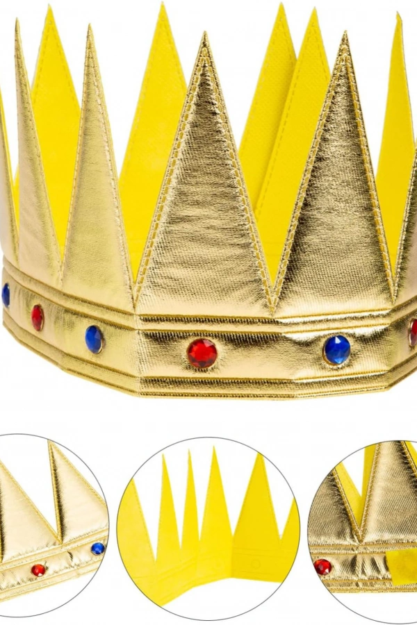 Kral Kraliyet Tacı Yetişkin Çocuk Uyumlu