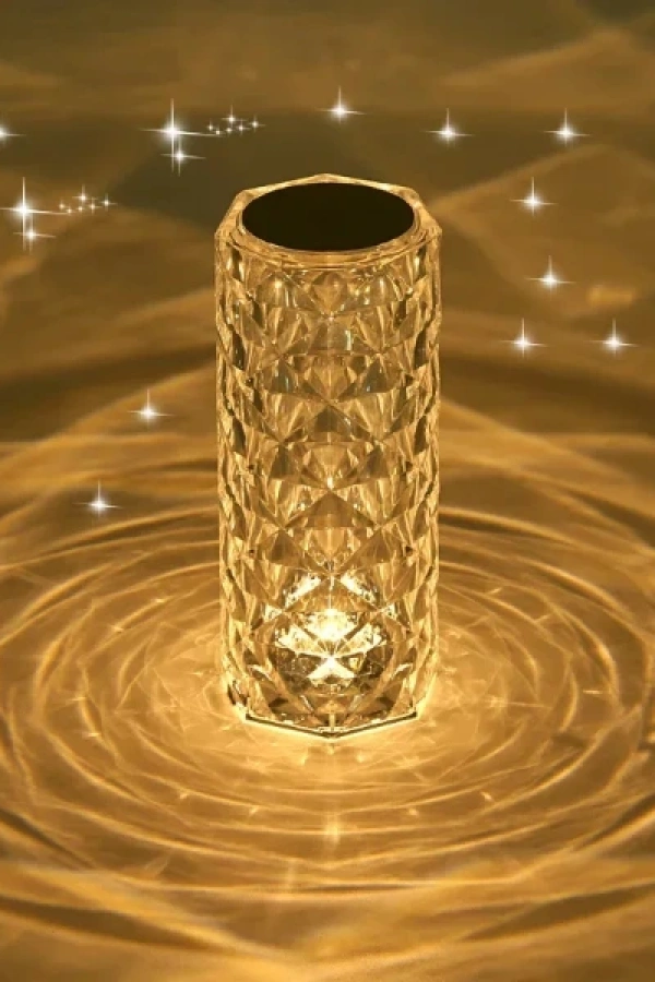 Kristal LED Kumandalı Ve Dokunmatik Masa Lambası