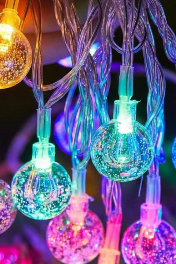 Kristal Top Gün Işığı Dekoratif Işık 5 Metre 28 LED