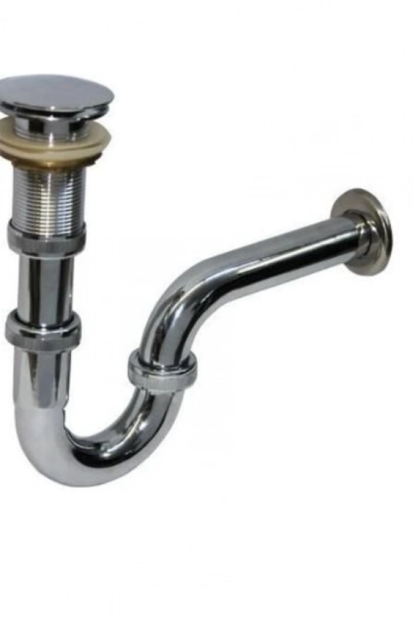 Krom Lavabo Sifonu Stoplu Pop-Up 32 mm