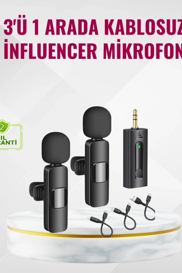 Küçük Boyutlu Mikrofon - 8 Saat Kullanım