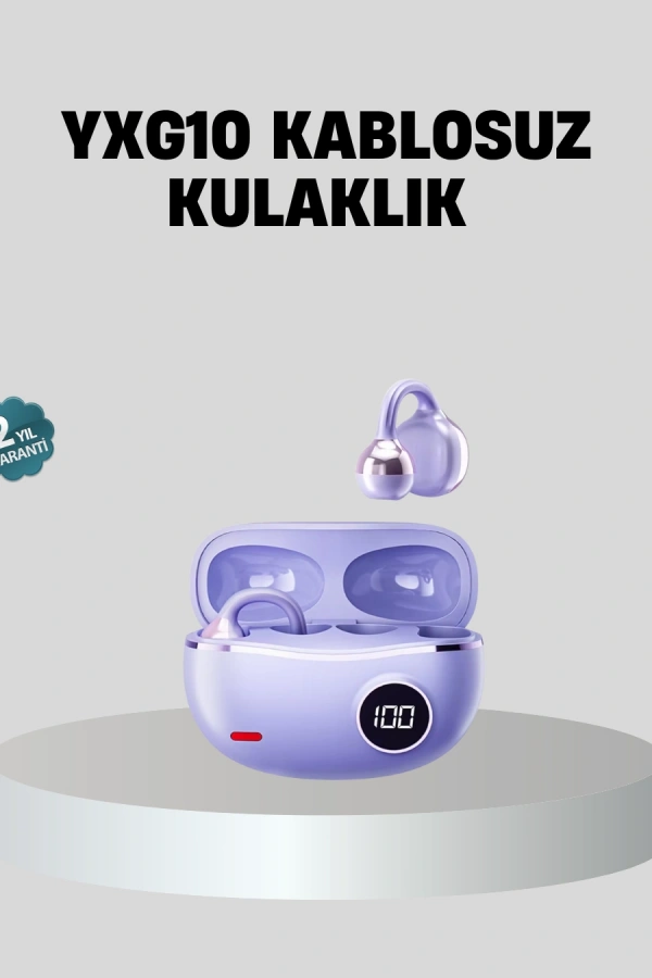 Kulak Arkası Klipsli Bluetooth Kulaklık YXG10 Silikon Malzemeli Ergonomik