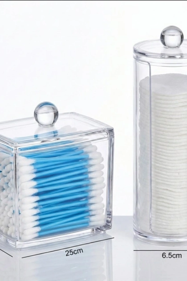 Kulak Çubuğu ve Makyaj Pamuğu Organizeri Set