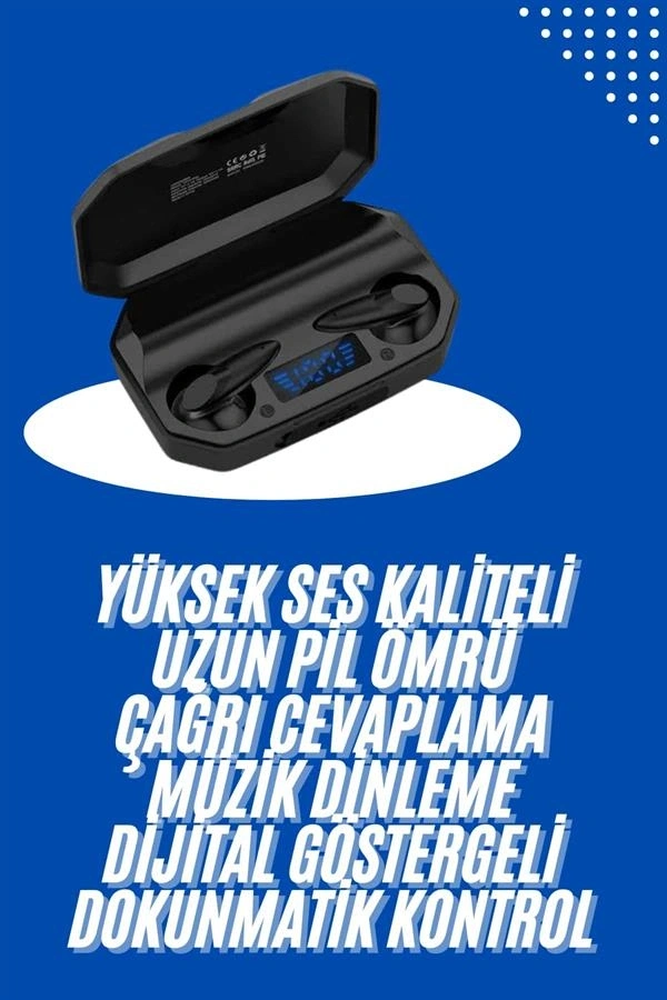 Kulaklık Bluetooth 5.2 Kablosuz Kulakiçi Rgb Işıklı Çift Mikrofonlu