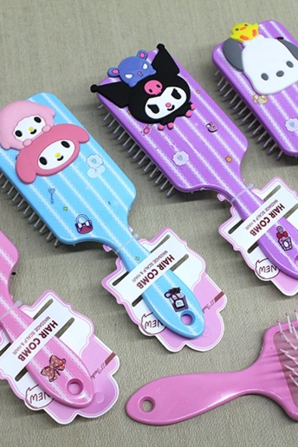 Kuromi, Hello Kitty, Cinnamon, My Melody Saç Tarağı Model 2