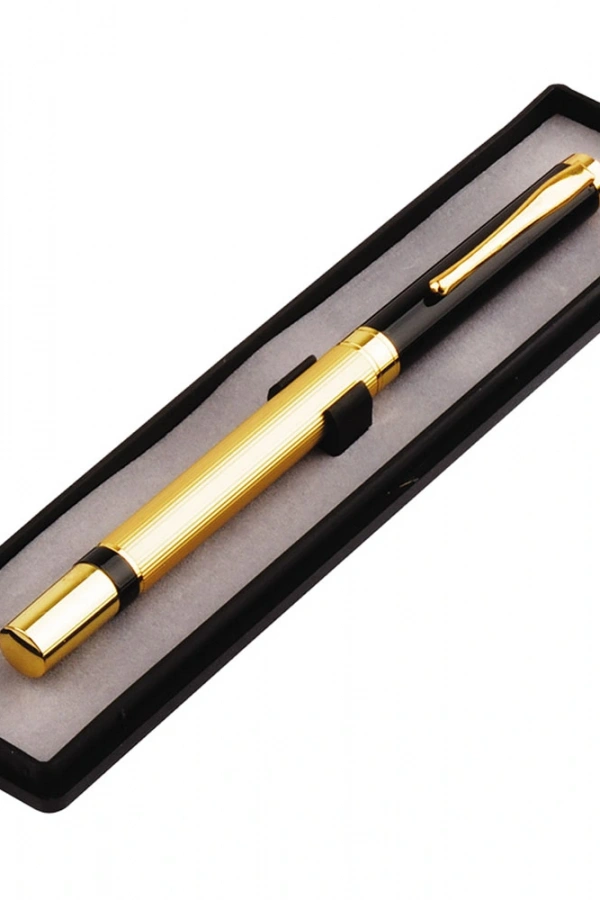 Kutulu Metal Roller Gold Siyah Kalem