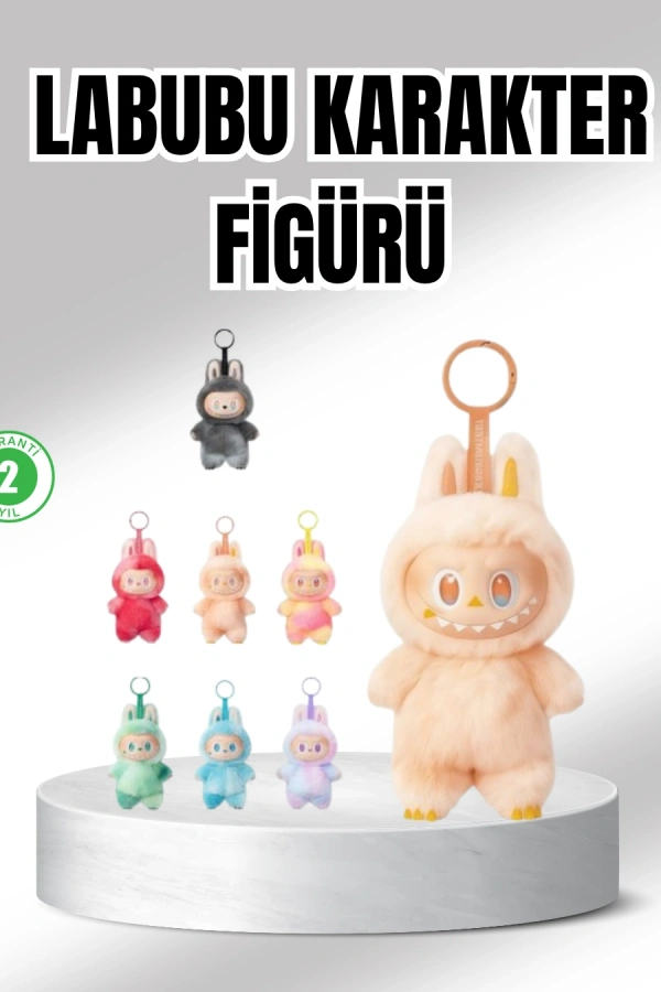 Labubu Peluş Oyuncak – Koleksiyonluk Yumuşak Dekoratif Figür 20 cm