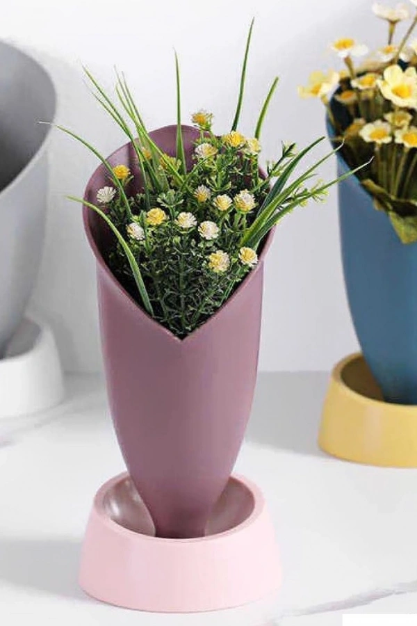 Lale Figürlü Dekoratif Vazo