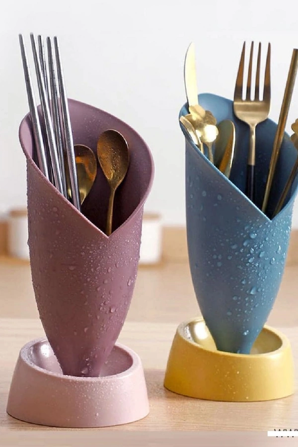 Lale Figürlü Tezgah Üstü Kaşıklık