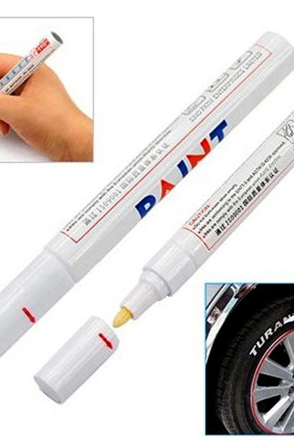 Lastik Yazı Kalemi - Beyaz