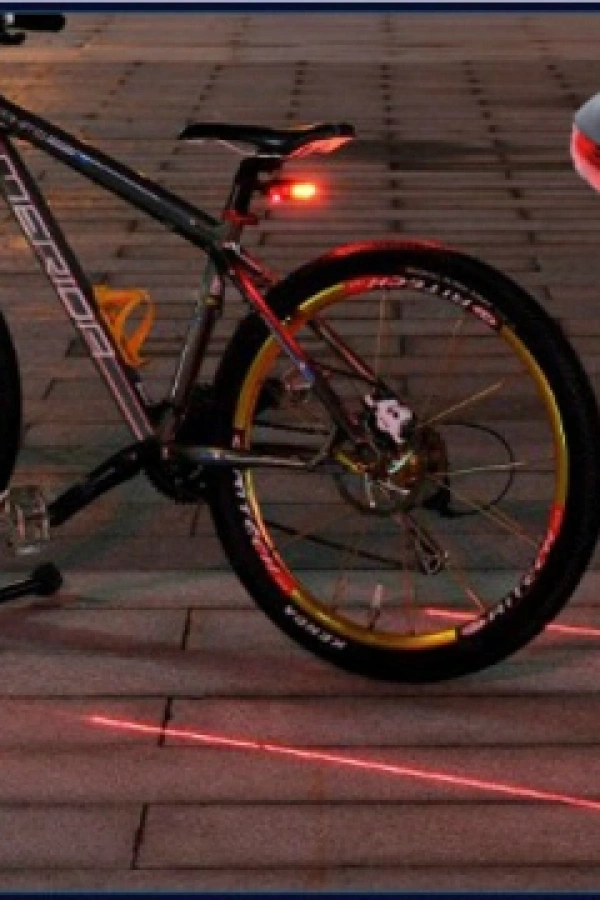 Lazer Güvenlik Şeritli Bisiklet Stop Lambası