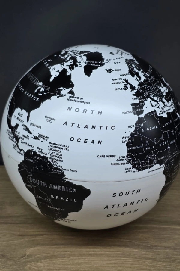 LED Işıklı 360 Derece Dönen Dünya Küresi