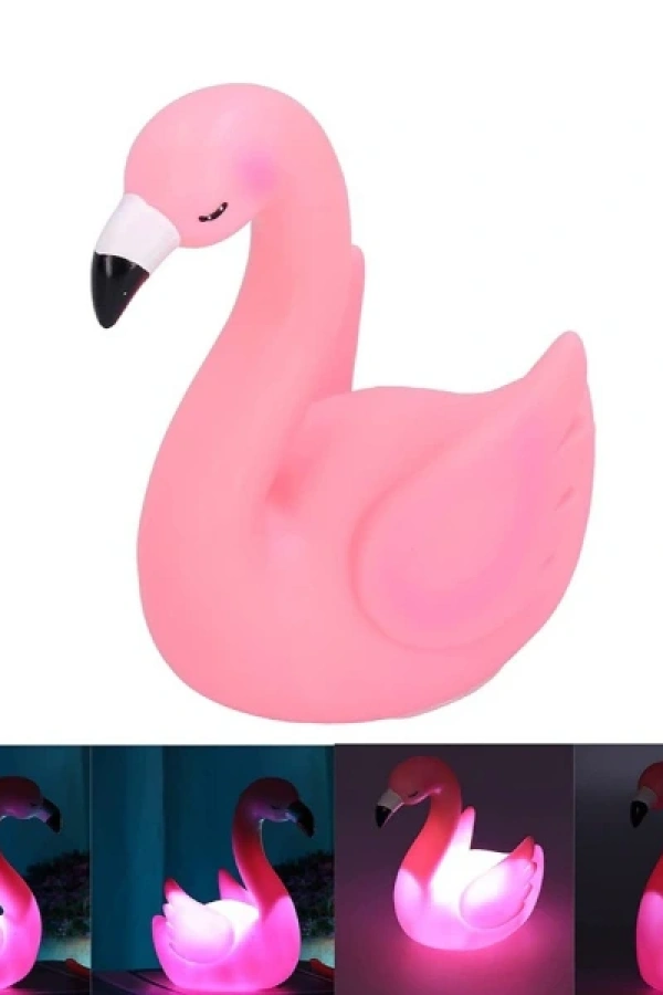 LED Işıklı Flamingo Masa Lambası