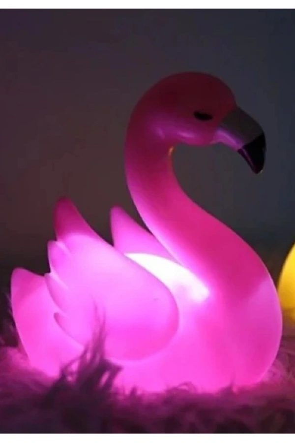 LED Işıklı Flamingo Masa Lambası
