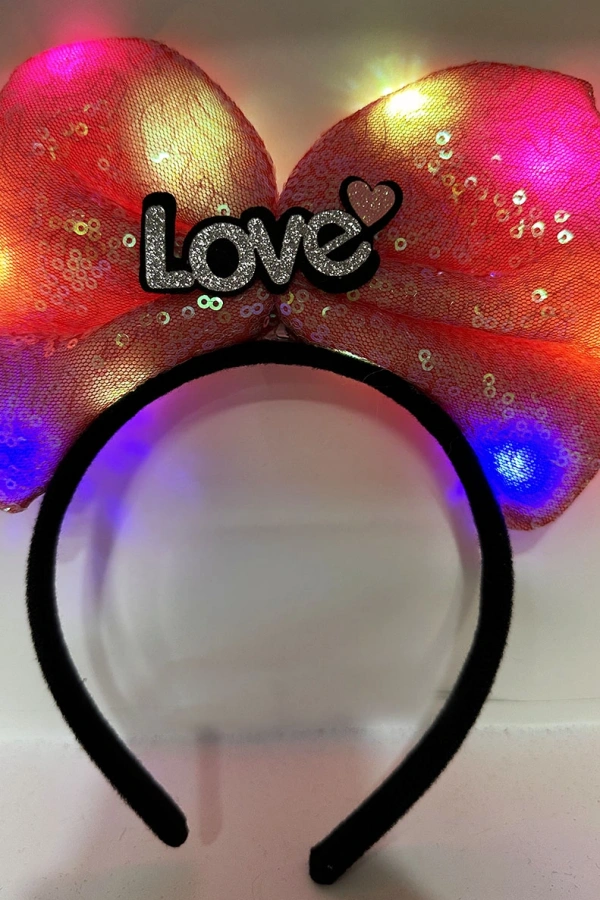 Led Işıklı Fuşya Fiyonk Taç