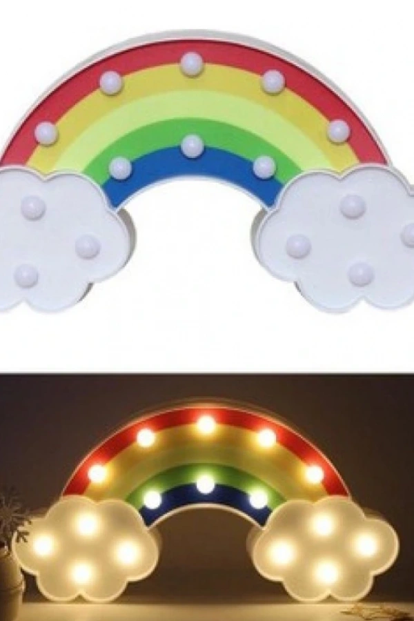 Led Işıklı Gökkuşağı Gece Lambası