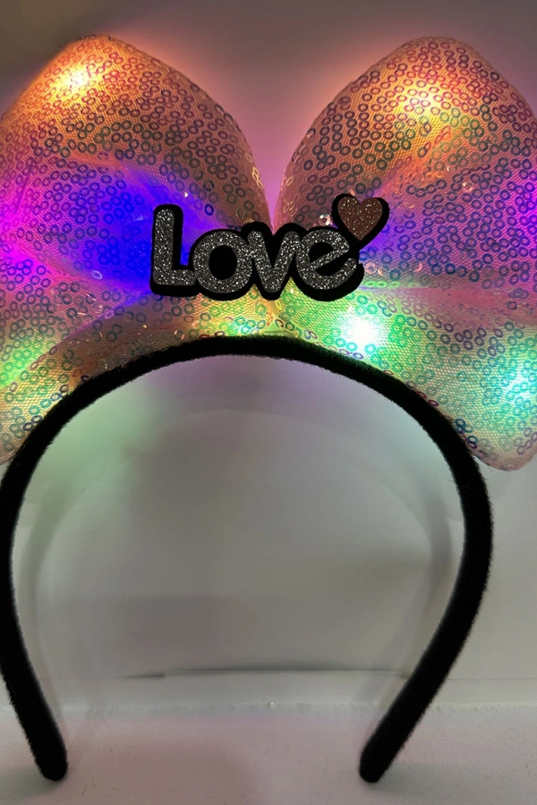 Led Işıklı Love Taç