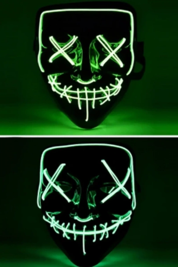 LED Işıklı Yeşil Maske