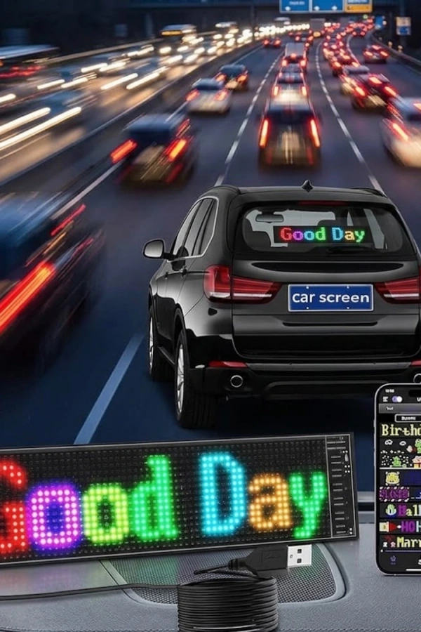 LED Matrix Panel RGB Yazı Yazma Animasyonlu Telefon Kontrollü Akıllı Ekran